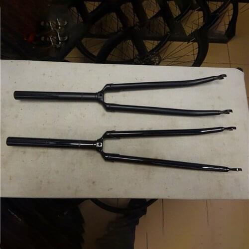 28.6mm Toothless Front Bike Fork Retro Fixed Gear Chrome-molybdenum Steel Outer Tube Diameter Bike Accessories