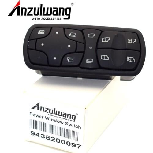 ANZULWANG A9438200097 Power Window Lifter Control Switch Fits For Mercedes Benz Actros MPII 9438200097