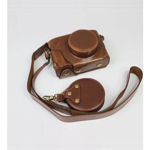 Luxury Version PU Leather Case Cover For Fujifilm Fuji X100V Camera Protective Bag Shoulder Strap Battery Opening