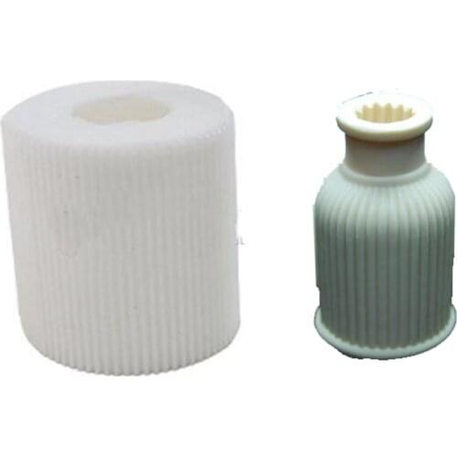 Silicone flower pots mold 3d handmade Cement molds vase geometry mould silica gel concrete moulds