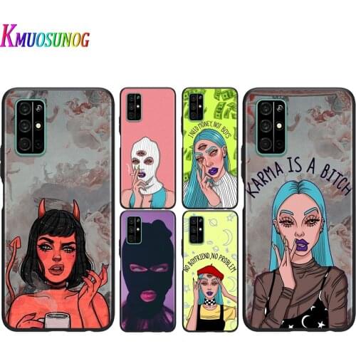 Silicone Cover Sexy Devil Woman For Honor V30 View 20 V20 30i 30S 30 20S 20E 20i 20 Lite Pro Plus Phone Case