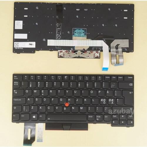 Nordic ND SD FI NW DK Keyboard for Lenovo Thinkpad T14 Gen 1, P14s Gen 1, 5N20V44226 5N20V44082 5N20V43938 5N20V43794, Backlit