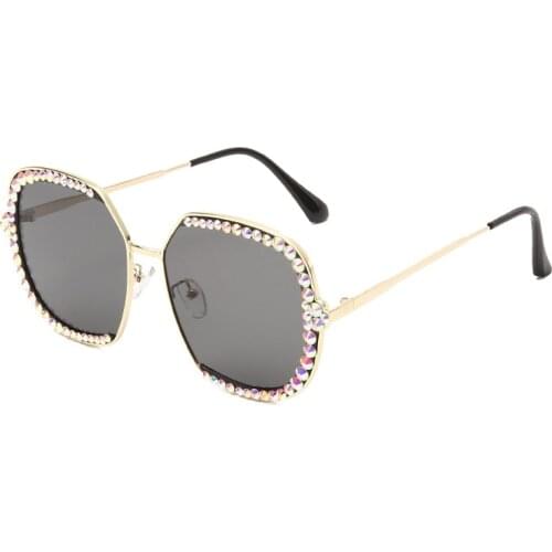 Women Punk Gothic Metal Diamond Sunglasses Luxury Sun 2020 Glasses Vintage Oculos Feminino Lentes Gafas Square De Sol UV400 Men