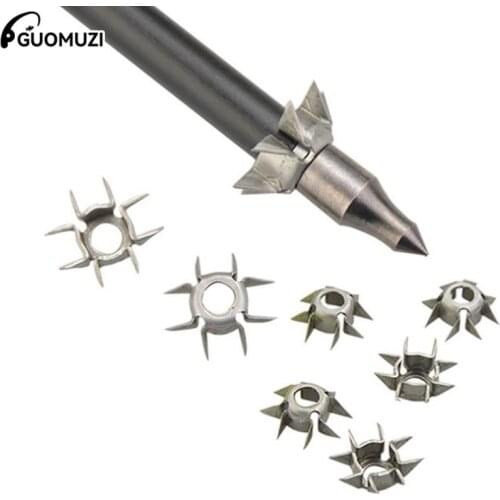 11g Target Points Arrowhead Broadhead Judo Arrow Points 8 Paw Point Outdoor Practice Archery Accessories 2pcs