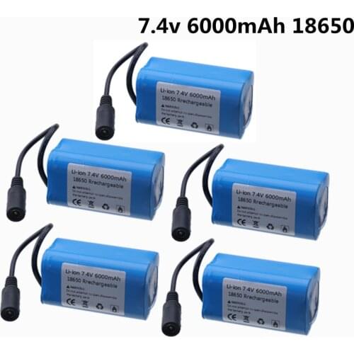 T188 7.4V 6000mah 2S Lipo battery For T188 T888 2011-5 Remote Control RC Fish Finder Fishing Bait toys Boats Spare Parts