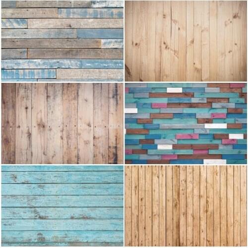 Vinyl Custom Photography Backdrops Wooden Board Planks Theme Newborn Infant Bed Baby Shower Photo Background For Studio Home