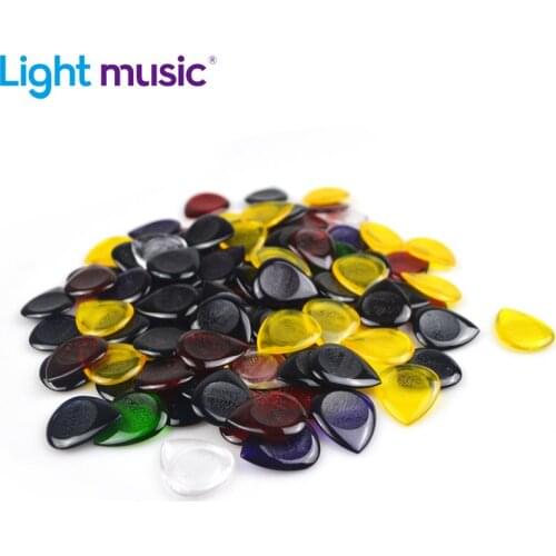 100pcs Alice Guitar Bass Picks AP-100JS Durable Clear Pure Color Plectrum 1.0 2.0 3.0 Mixed Small Size with Guitar Picks