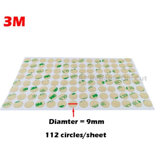 100pcs Diamter=80mm Adhesive Mounting Circle Pads, Widely Use for Kitchen Hook, Wall Bond, Picture, Small Pars, with 3M 9448
