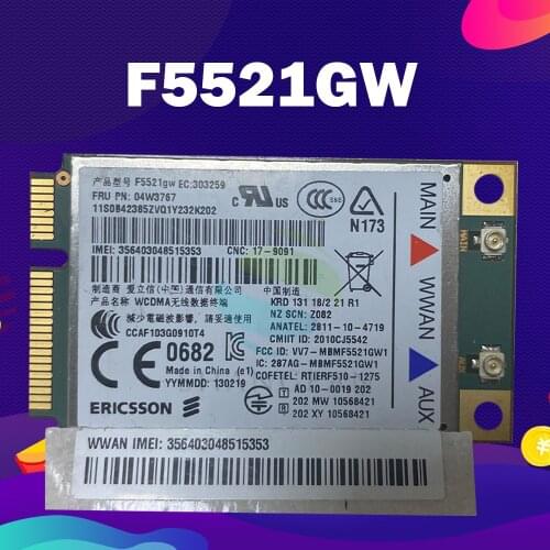 3G WLAN for Ericsson F5521GW FRU:60Y3255 60Y3279 04W3767 Mini PCIe GPRS HSPA+21MB GPS Wireless Card for IBM X220 T420 T520 W520