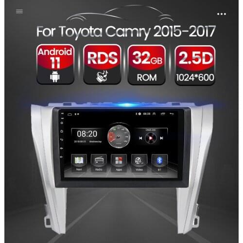 TOMOSTRONG For Toyota Camry 7 XV 50 55 2014 - 2017 Car Radio Multimedia Video Player Navigation GPS Android system 2.5D