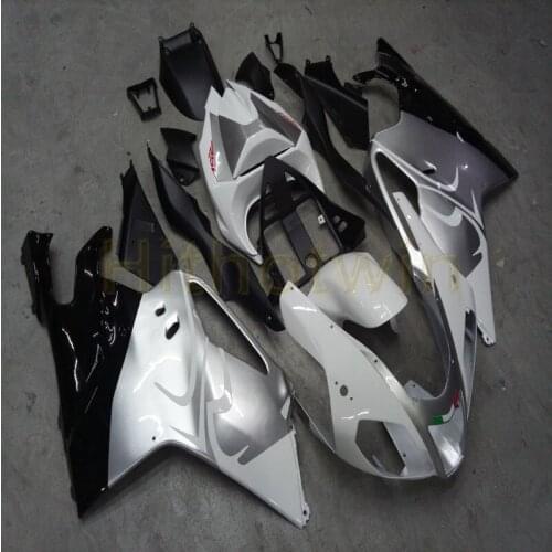 Free Bolts+Custom silver Motorcycle body kit for RSV1000RR 2004 2005 2006 RSV 1000RR fairing