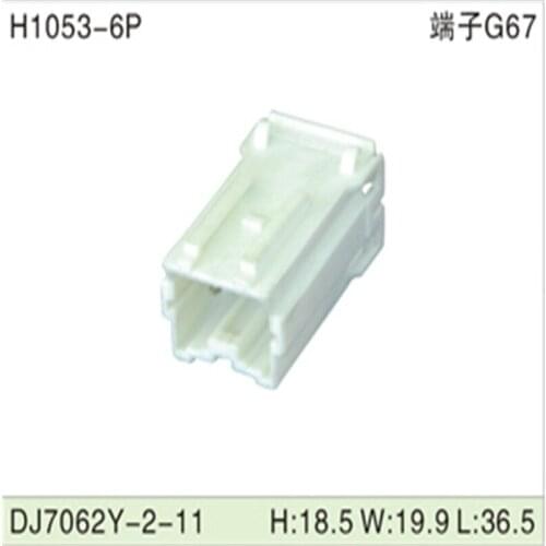 Free shipping 500pcs DJ7062Y-2-11 6Pin 2mm AMP Car Electrical Wire Connectors for VW,BMW,Audi,Toyota,NISSAN AND other