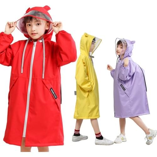 95-155cm Waterproof Raincoat For Children Kids Baby Rain Coat Trench Poncho Child Chubasqueros