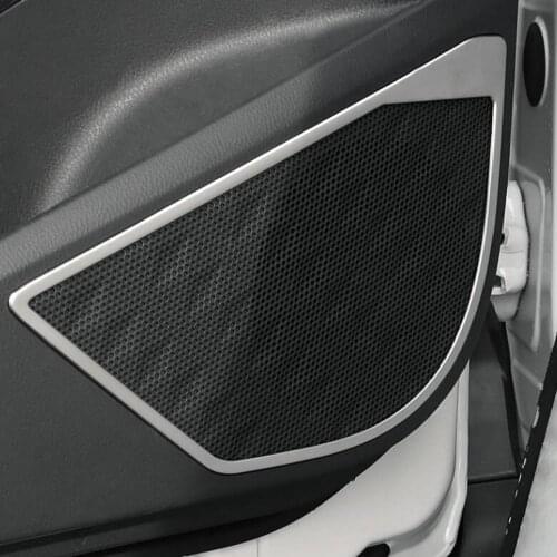 For Toyota CHR C-HR 2020 2017 2018 2019 Interior Car Door Speaker Horn Frame Trim Stickers Speaker Frame Protector Styling