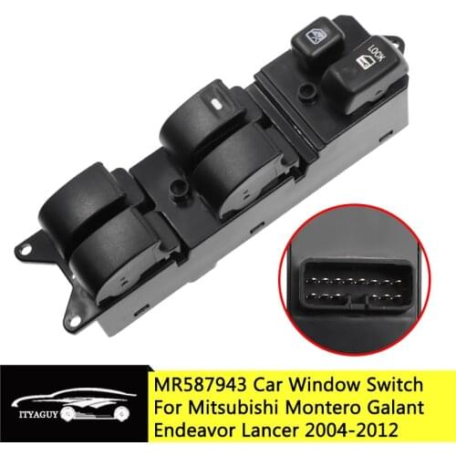 MR587943 Left Hand Driving Electric Master Window Switch Button WSMT010 For Mitsubishi Galant Endeavor Lancer Montero 2004-2012