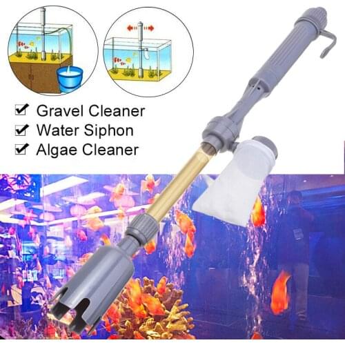 Aquarium Electric Siphon Vacuum Cleaner Tool Water Filter Pump Aquarium Fish Tank Cleaner Home Garden Pet Care Clean Tool