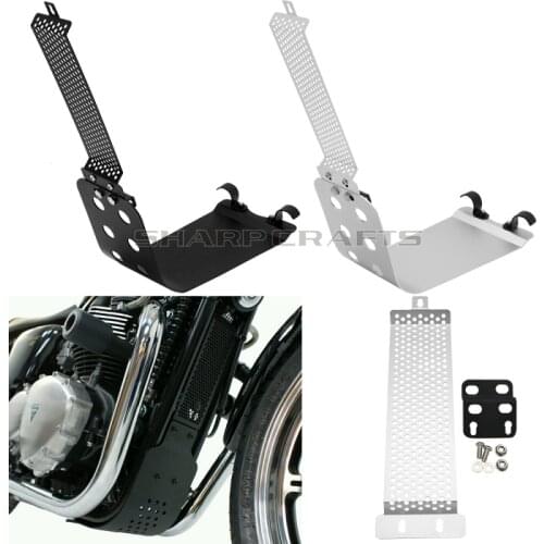 Engine Guard Bash Skid Plate Oil Cooler Cover For Triumph Bonneville SE T100 Thruxton Scrambler Steve Mcqueen Motorbike