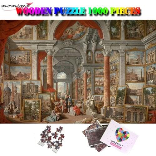 MOMEMO Modern Rome Jigsaw Puzzle 1000 Pieces Adults Puzzles Wooden World Famous Painting 1000 Pieces Kids Education Toys Decor