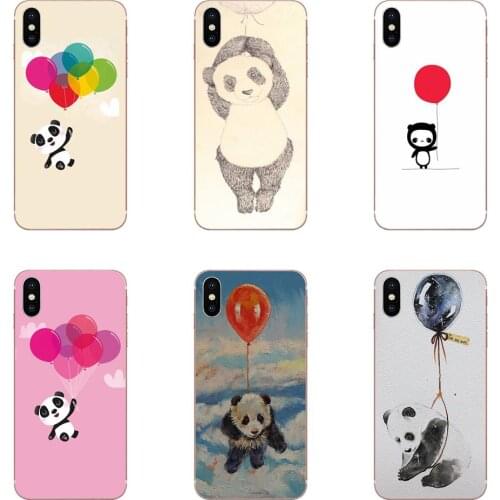 Soft TPU Cases Skin For HTC U11 Life Capa U11 Plus U 11 U12 Life Panda Floating With Balloons