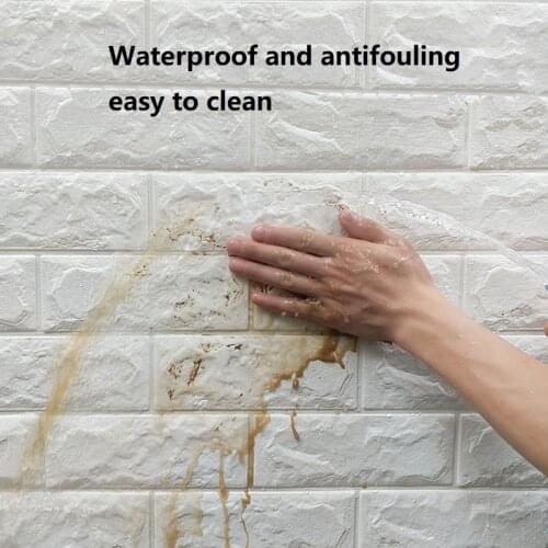 70cm*1m Continuous Brick Pattern Sticker Waterproof Sticker Home Decoration 3D Self-Adhesive Wallpaper