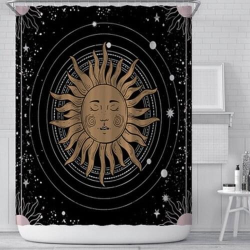 New star creative digital printing shower curtain waterproof polyester shower curtain customized