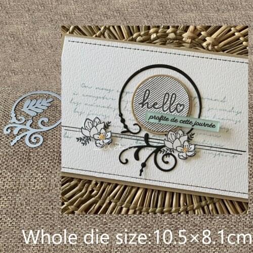 New Design Craft Metal stencil mold Cutting Dies leaves circle decoration scrapbook die cuts Album Paper Card Craft Embossing