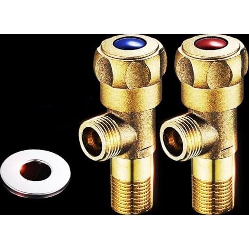 New Copper Bathtub Hot and Cold Faucet Switch Concealed Bathroom Simple Shower Set Water Heater Bath Mixing Valve Top H8234