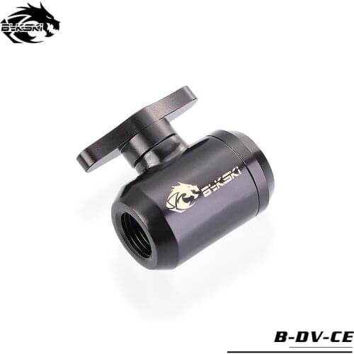 BYKSKI Water Valve Switch Double Inner G1/4 Thread Double Female Water Cooler System Computer Accessories Fitting