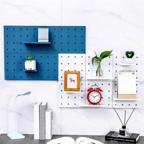 Perforated Hole Board Wall Small Storage Shelf Shelf Wall Storage Rack Storage Wall Decoration Plastic Storage Box