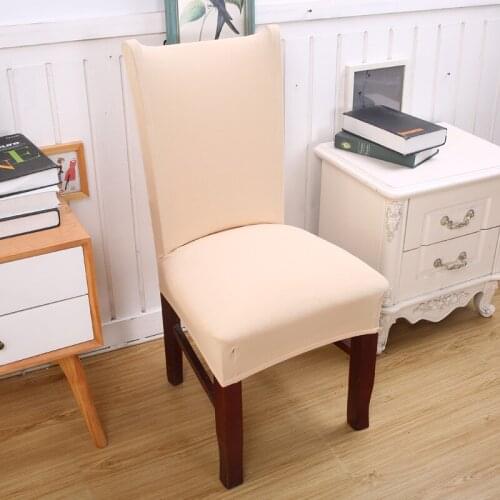 Removable Solid Color Chair Cover Stretch Elastic Slipcovers Restaurant For Weddings Banquet Folding Hotel Chair Covering
