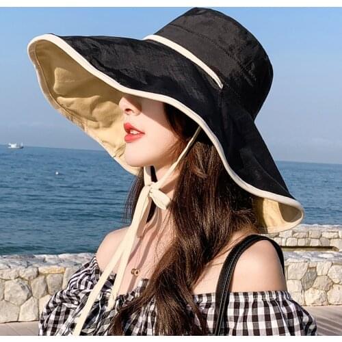 Fisherman hat han edition tide web celebrity female summer sun hat joker Japan uv sunscreen cap along the sun hat sp159