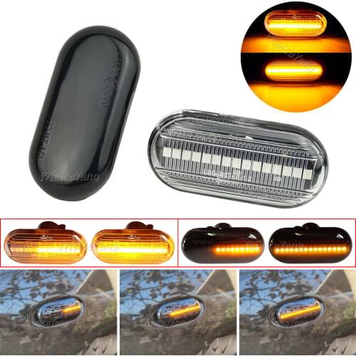 Side Marker Blinker Lamp Crystal/Smoked Turn Signal Light Indicator For Renault Megane I Clio I Kangoo Espace III Laguna I