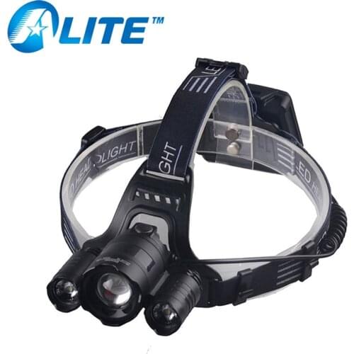 TMWT zoom powerful head flashlight torch lamp XML T6 3LED camping AA battery led headlamp