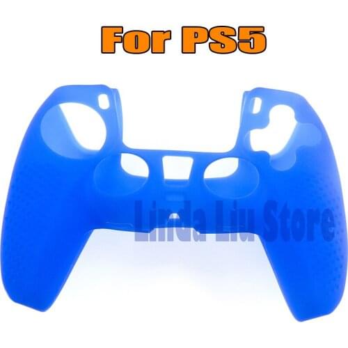 1pc/lot For pS5 Silicone Sleeve Case Dustproof Skin Protective Cover Anti-Slip for Sony PlayStation PS5 Controller Game