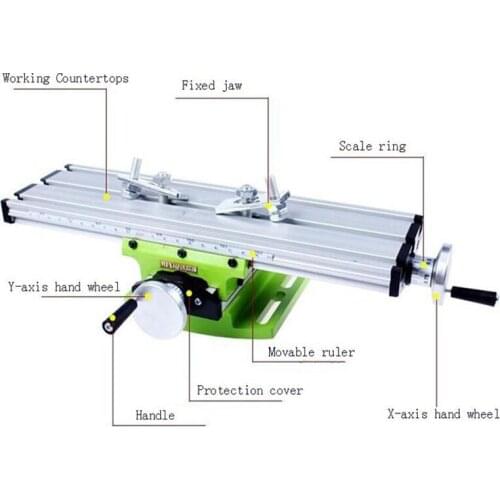 1PC Mini Multifunctional Cross Working Table/ slide table support For Drilling Milling Machine Bench drill stent Tools