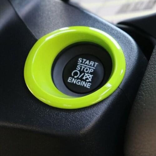 1Pcs Newest Engine Start Stop Push Button Trim Ring Cover Outlet Accessories ABS For Jeep Renegade Free Shipping Dashboard