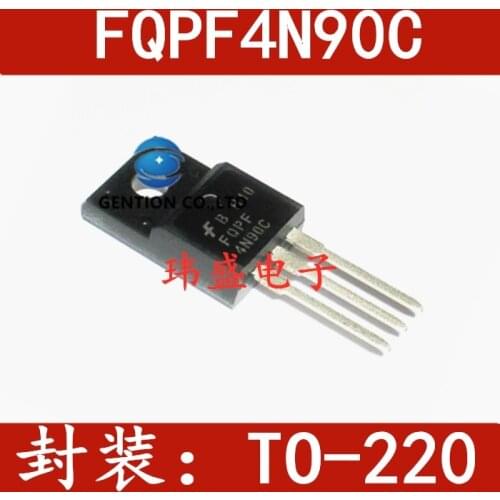 10PCS MOS field effect tube PQPF4N90C the TO-220-f encapsulation 4N90 4A900V 4N90C in stock 100% new and original