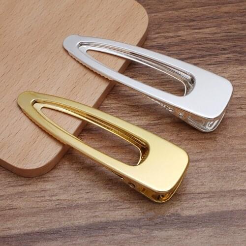 20 PCS 80x25mm Steel Hair Clip Base Setting DIY Hair Accessories Duckbill Clip For Jewelry Making