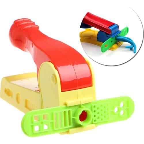 2017 Ptrrty Helpful Dough Plasticine Craft Clay Extrusion Mold Tool Set Kids Learn Play Toys APR28_17