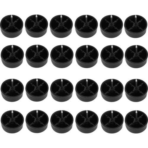 24Pcs Furniture Protector Caps Nail-on Slider Table Chair Leg Glide Pads Sliding Mat Pads Floor Protector Cap