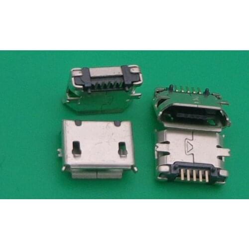 50X Best price Mini Micro USB Jack connector for OPPO X907/Nokia 5800 E71mobile phone tablet pc long 5-pin