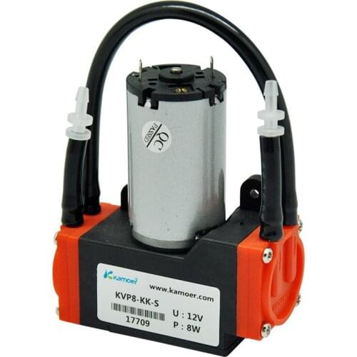 8W 12V/24V Diaphragm Vacuum Pump with Negative Pressure -82Kpa Air Pump 320L/H Flow Min