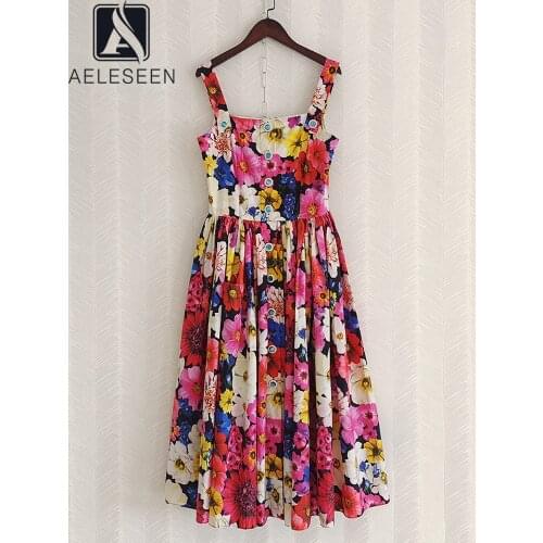 AELESEEN Summer Dresses With Buttons