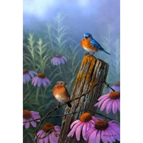 DIY 5d Diamond Painting Cross Stitch Needlework Square Mosaic Diamond Embroidery sparrow rhinestone mosaic Pattern Decoration