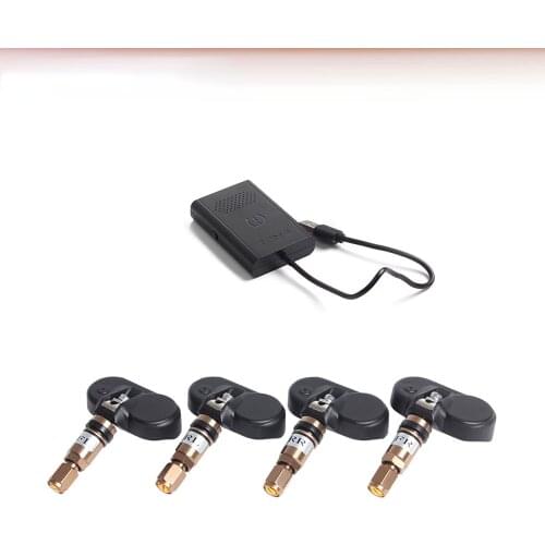 Car TPMS Wireless Tire Pressure Monitoring System Alarm Systems with 4 internal or External Sensor