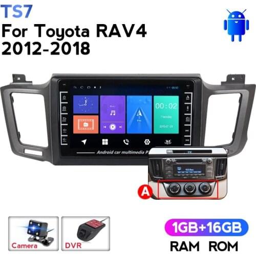 MEKEDE Android System Car DVD GPS Navigation Player Deckless Car Stereo For Toyota RAV4 2012-2018 FM Radio Headunit wifi IPS