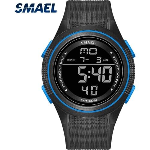 SMAEL Fashion Men Sports Watches 5BAR Waterproof Outdoor Multifunction Digital Watch Swimming Diving Wristwatch Reloj Hombre