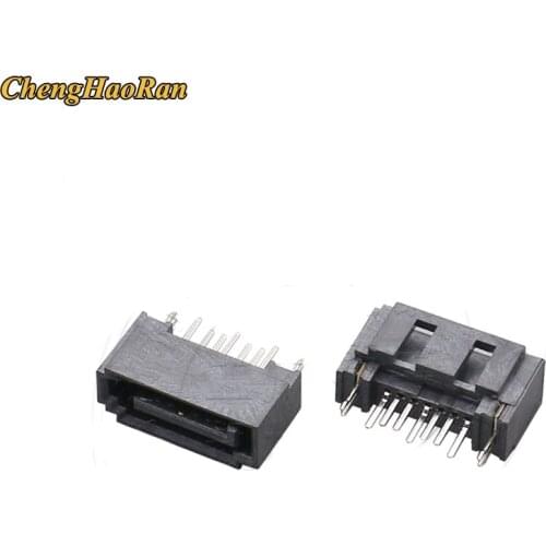 ChengHaoRan 5Pcs Per Lot Sata Type A 7 Pin Straight DIP Male Connector For Hard Drive HDD