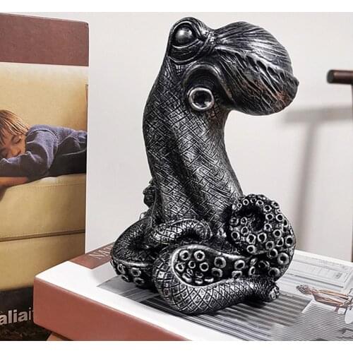 Flower Pot Unique Eye-catching Octopus Shape Resin Family Sculpture Vase Ornament for Garden Home Decor Accessories Dropshipping