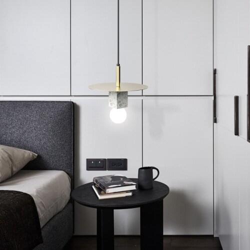 Europe led stone hanging lamp chandelier kitchen dining bar nordic lamp retro lamp modern led chandelier bedroom dining rooom